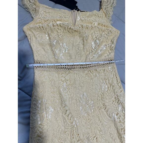 Off Shoulder Lace Bodycon Party Club Midi Dress Small - Picture 9 of 12